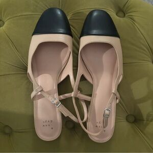 a new day Beige and Black Loafers